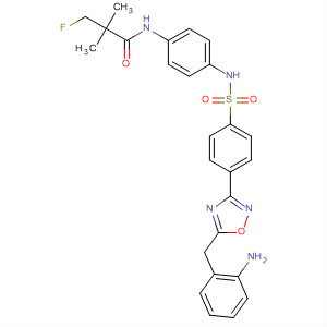 497171-06-9  Propanamide,N-[4-[[[4-[5-[(S)-aminophenylmethyl]-1,2,4-oxadiazol-3-yl]phenyl]sulfonyl]amino]phenyl]-3-fluoro-2,2-dimethyl-