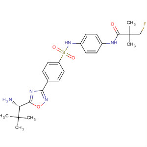 497171-34-3  Propanamide,N-[4-[[[4-[5-[(1S)-1-amino-2,2-dimethylpropyl]-1,2,4-oxadiazol-3-yl]phenyl]sulfonyl]amino]phenyl]-3-fluoro-2,2-dimethyl-