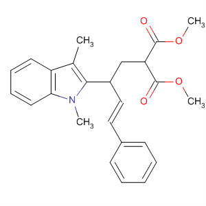 497179-32-5  Propanedioic acid,[(3E)-2-(1,3-dimethyl-1H-indol-2-yl)-4-phenyl-3-butenyl]-, dimethyl ester