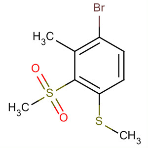 497227-23-3  Benzene, 1-bromo-2-methyl-3-(methylsulfonyl)-4-(methylthio)-