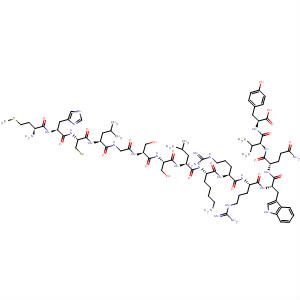 497227-88-0  L-Tyrosine,L-methionyl-L-histidyl-L-cysteinyl-L-leucylglycyl-L-seryl-L-seryl-L-leucyl-L-lysyl-L-arginyl-L-arginyl-L-tryptophyl-L-glutaminyl-L-valyl- 497227-88-0  L-Tyrosine,L-methionyl-L-histidyl-L-cysteinyl-L-leucylglycyl-L-seryl-L-seryl-L-leucyl-L-lysyl-L-arginyl-L-arginyl-L-tryptophyl-L-glutaminyl-L-valyl-