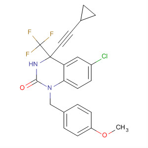 497235-38-8  2(1H)-Quinazolinone,6-chloro-4-(cyclopropylethynyl)-3,4-dihydro-1-[(4-methoxyphenyl)methyl]-4-(trifluoromethyl)-