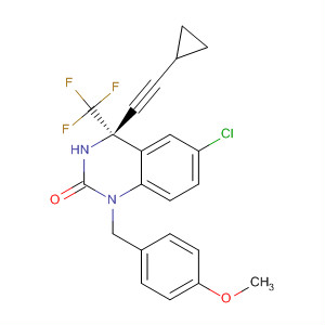 497235-41-3  2(1H)-Quinazolinone,6-chloro-4-(cyclopropylethynyl)-3,4-dihydro-1-[(4-methoxyphenyl)methyl]-4-(trifluoromethyl)-, (4S)-