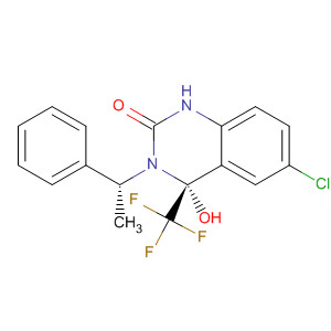 497235-42-4  2(1H)-Quinazolinone,6-chloro-3,4-dihydro-4-hydroxy-3-[(1R)-1-phenylethyl]-4-(trifluoromethyl)-, (4R)-