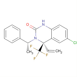 497235-49-1  2(1H)-Quinazolinone,6-chloro-4-ethenyl-3,4-dihydro-3-[(1R)-1-phenylethyl]-4-(trifluoromethyl)-, (4S)-