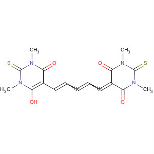 497240-01-4  4,6(1H,5H)-Pyrimidinedione,dihydro-1,3-dimethyl-5-[5-(1,2,3,4-tetrahydro-6-hydroxy-1,3-dimethyl-4-oxo-2-thioxo-5-pyrimidinyl)-2,4-pentadienylidene]-2-thioxo-