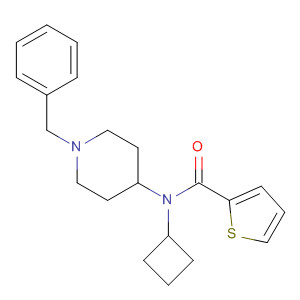 497240-16-1  2-Thiophenecarboxamide,N-cyclobutyl-N-[1-(phenylmethyl)-4-piperidinyl]-