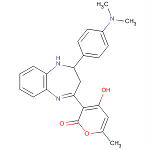 497250-41-6  2H-Pyran-2-one,3-[2-[4-(dimethylamino)phenyl]-2,3-dihydro-1H-1,5-benzodiazepin-4-yl]-4-hydroxy-6-methyl-