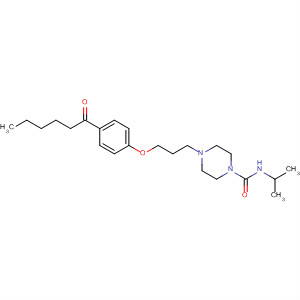 497252-91-2  1-Piperazinecarboxamide,N-(1-methylethyl)-4-[3-[4-(1-oxohexyl)phenoxy]propyl]-