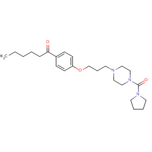 497252-93-4  Piperazine,1-[3-[4-(1-oxohexyl)phenoxy]propyl]-4-(1-pyrrolidinylcarbonyl)-
