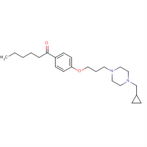 497253-20-0  1-Hexanone,1-[4-[3-[4-(cyclopropylmethyl)-1-piperazinyl]propoxy]phenyl]-