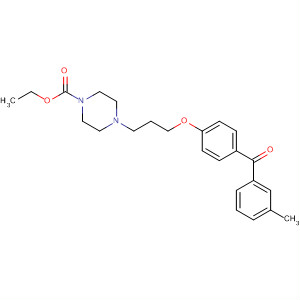 497253-42-6  1-Piperazinecarboxylic acid, 4-[3-[4-(3-methylbenzoyl)phenoxy]propyl]-,ethyl ester
