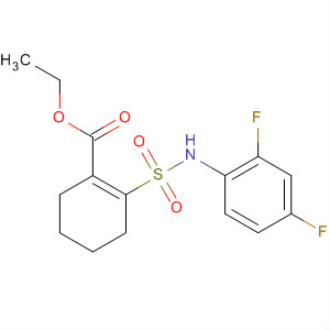 497254-39-4  1-Cyclohexene-1-carboxylic acid,2-[[(2,4-difluorophenyl)amino]sulfonyl]-, ethyl ester