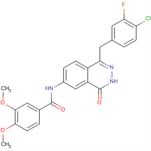 497254-78-1  Benzamide,N-[1-[(4-chloro-3-fluorophenyl)methyl]-3,4-dihydro-4-oxo-6-phthalazinyl]-3,4-dimethoxy-