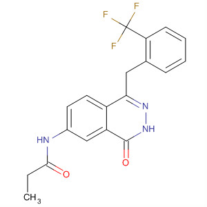 497256-68-5  Propanamide,N-[3,4-dihydro-4-oxo-1-[[2-(trifluoromethyl)phenyl]methyl]-6-phthalazinyl]-