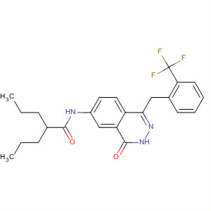 497256-73-2  Pentanamide,N-[3,4-dihydro-4-oxo-1-[[2-(trifluoromethyl)phenyl]methyl]-6-phthalazinyl]-2-propyl-