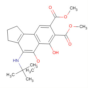 497257-61-1  1H-Benz[e]indene-7,8-dicarboxylic acid,4-[(1,1-dimethylethyl)amino]-2,3-dihydro-6-hydroxy-5-methoxy-, dimethylester