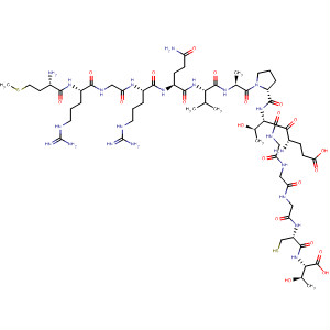 497258-50-1  L-Threonine,L-methionyl-L-arginylglycyl-L-arginyl-L-glutaminyl-L-valyl-L-alanyl-L-prolyl-L-a-glutamyl-L-threonylglycylglycylglycyl-L-cysteinyl- 497258-50-1  L-Threonine,L-methionyl-L-arginylglycyl-L-arginyl-L-glutaminyl-L-valyl-L-alanyl-L-prolyl-L-a-glutamyl-L-threonylglycylglycylglycyl-L-cysteinyl-