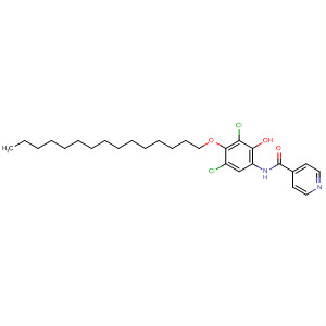 497259-07-1  4-Pyridinecarboxamide,N-[3,5-dichloro-2-hydroxy-4-(pentadecyloxy)phenyl]-