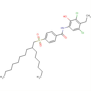497259-09-3  Benzamide,N-(3,5-dichloro-4-ethyl-2-hydroxyphenyl)-4-[(2-hexyldecyl)sulfonyl]-