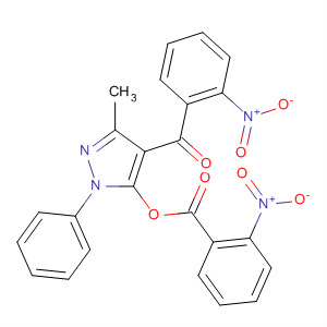 497260-80-7  Methanone,[3-methyl-5-[(2-nitrobenzoyl)oxy]-1-phenyl-1H-pyrazol-4-yl](2-nitrophenyl)-