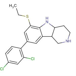 497261-24-2  1H-Pyrido[4,3-b]indole,8-(2,4-dichlorophenyl)-6-(ethylthio)-2,3,4,4a,5,9b-hexahydro-