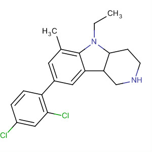 497261-29-7  1H-Pyrido[4,3-b]indole,8-(2,4-dichlorophenyl)-5-ethyl-2,3,4,4a,5,9b-hexahydro-6-methyl-