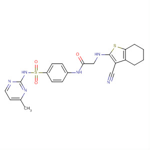 497261-65-1  Acetamide,2-[(3-cyano-4,5,6,7-tetrahydrobenzo[b]thien-2-yl)amino]-N-[4-[[(4-methyl-2-pyrimidinyl)amino]sulfonyl]phenyl]-