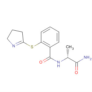497262-72-3  Benzamide,N-[(1R)-2-amino-1-methyl-2-oxoethyl]-2-[(3,4-dihydro-2H-pyrrol-5-yl)thio]-