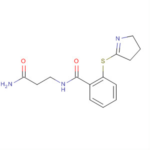 497262-73-4  Benzamide,N-(3-amino-3-oxopropyl)-2-[(3,4-dihydro-2H-pyrrol-5-yl)thio]-
