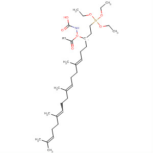 497265-79-9  Carbamic acid, [3-(triethoxysilyl)propyl]-,(3E,7E,11E)-4,8,12,16-tetramethyl-3,7,11,15-heptadecatetraenyl ester