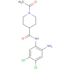 497825-54-4  4-Piperidinecarboxamide, 1-acetyl-N-(2-amino-4,5-dichlorophenyl)-
