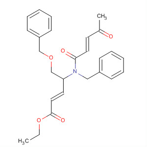 497830-86-1  2-Pentenoic acid,4-[[(2E)-1,4-dioxo-2-pentenyl](phenylmethyl)amino]-5-(phenylmethoxy)-,ethyl ester, (2E,4R)-