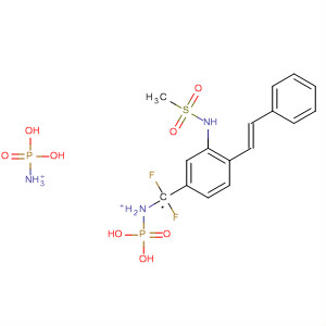 497834-07-8  Phosphonic acid,[difluoro[3-[(methylsulfonyl)amino]-4-[(1E)-2-phenylethenyl]phenyl]methyl]-, diammonium salt
