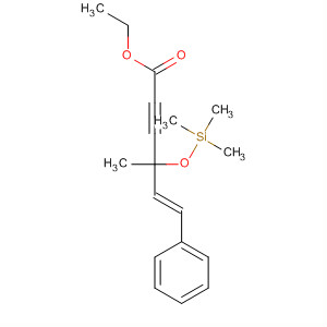 497838-06-9  5-Hexen-2-ynoic acid, 4-methyl-6-phenyl-4-[(trimethylsilyl)oxy]-, ethylester, (5E)-