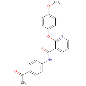 491832-91-8  3-Pyridinecarboxamide, N-(4-acetylphenyl)-2-(4-methoxyphenoxy)-