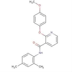 491832-92-9  3-Pyridinecarboxamide, N-(2,4-dimethylphenyl)-2-(4-methoxyphenoxy)-