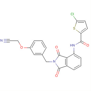 491834-19-6  2-Thiophenecarboxamide,5-chloro-N-[2-[[3-(cyanomethoxy)phenyl]methyl]-2,3-dihydro-1,3-dioxo-1H-isoindol-4-yl]-