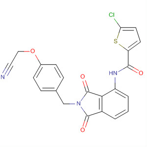 491834-20-9  2-Thiophenecarboxamide,5-chloro-N-[2-[[4-(cyanomethoxy)phenyl]methyl]-2,3-dihydro-1,3-dioxo-1H-isoindol-4-yl]-