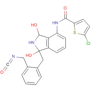 491836-01-2  2-Thiophenecarboxamide,5-chloro-N-[2,3-dihydro-2-[[3-(isocyanatomethyl)phenyl]methyl]-1,3-dioxo-1H-isoindol-4-yl]-