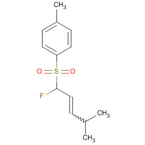 491837-09-3  Benzene, 1-[(1-fluoro-4-methyl-2-pentenyl)sulfonyl]-4-methyl-