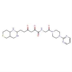 491837-66-2  2H-Thiopyrano[4,3-d]pyrimidine-1(5H)-hexanamide,3,4,7,8-tetrahydro-2,4-dioxo-N-[2-oxo-2-[4-(2-pyrimidinyl)-1-piperazinyl]ethyl]-