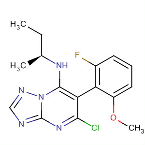 491852-05-2  [1,2,4]Triazolo[1,5-a]pyrimidin-7-amine,5-chloro-6-(2-fluoro-6-methoxyphenyl)-N-[(1S)-1-methylpropyl]-