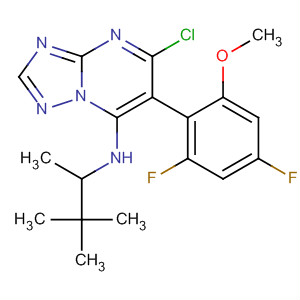 491852-31-4  [1,2,4]Triazolo[1,5-a]pyrimidin-7-amine,5-chloro-6-(2,4-difluoro-6-methoxyphenyl)-N-(1,2,2-trimethylpropyl)-