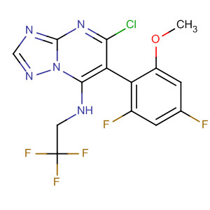 491852-37-0  [1,2,4]Triazolo[1,5-a]pyrimidin-7-amine,5-chloro-6-(2,4-difluoro-6-methoxyphenyl)-N-(2,2,2-trifluoroethyl)-