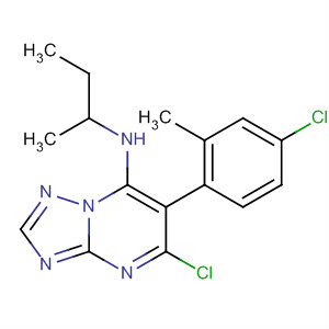 491855-17-5  [1,2,4]Triazolo[1,5-a]pyrimidin-7-amine,5-chloro-6-(4-chloro-2-methylphenyl)-N-(1-methylpropyl)-
