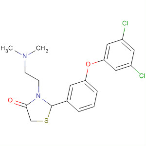 491864-95-0  4-Thiazolidinone,2-[3-(3,5-dichlorophenoxy)phenyl]-3-[2-(dimethylamino)ethyl]-
