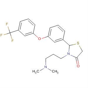 491865-22-6  4-Thiazolidinone,3-[3-(dimethylamino)propyl]-2-[3-[3-(trifluoromethyl)phenoxy]phenyl]-