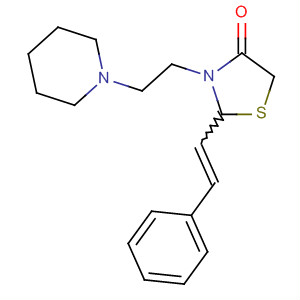 491865-48-6  4-Thiazolidinone, 2-(2-phenylethenyl)-3-[2-(1-piperidinyl)ethyl]-