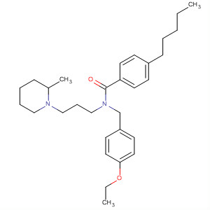 491868-75-8  Benzamide,N-[(4-ethoxyphenyl)methyl]-N-[3-(2-methyl-1-piperidinyl)propyl]-4-pentyl-
